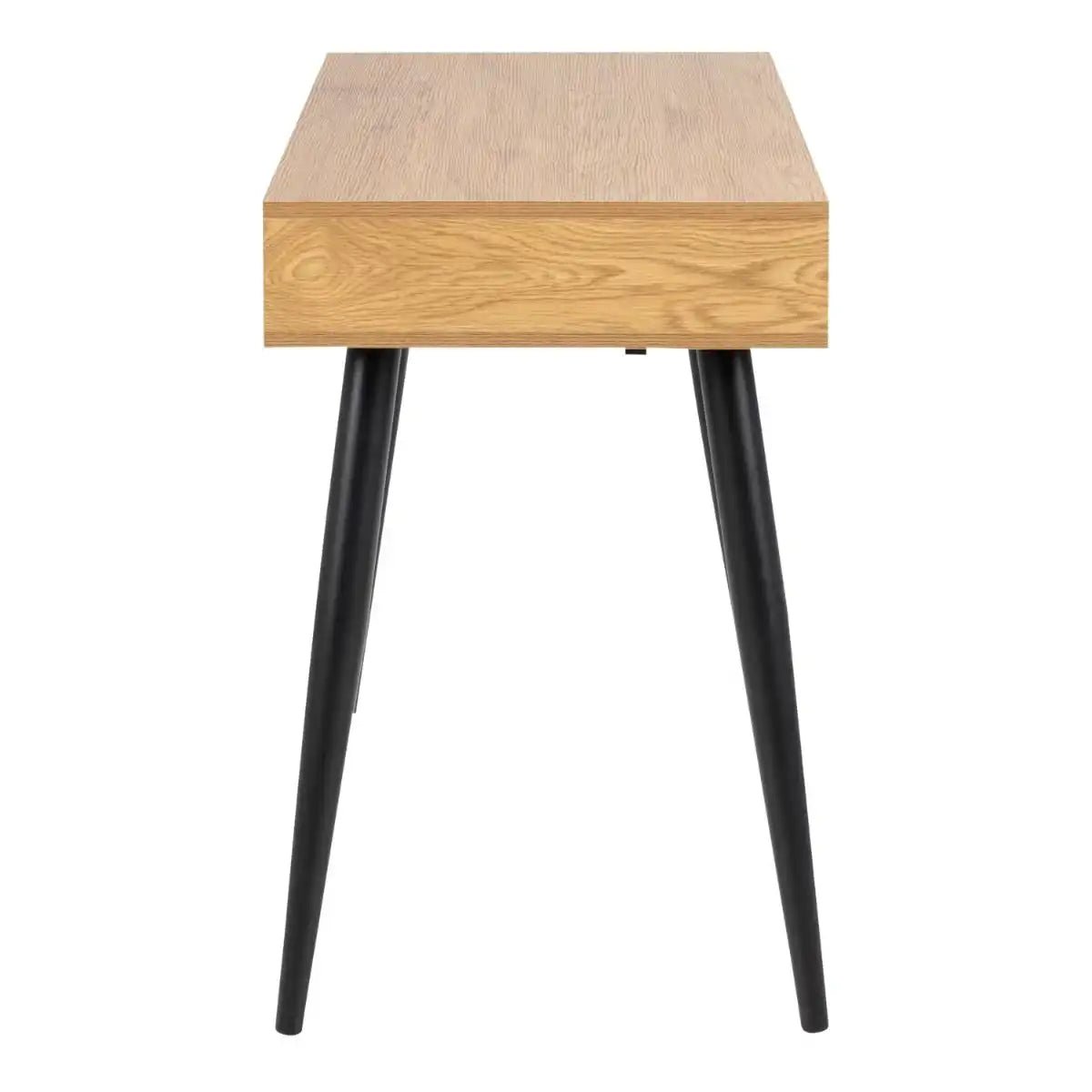 Neptun 3 Drawer Office Desk In Oak - Price Crash Furniture