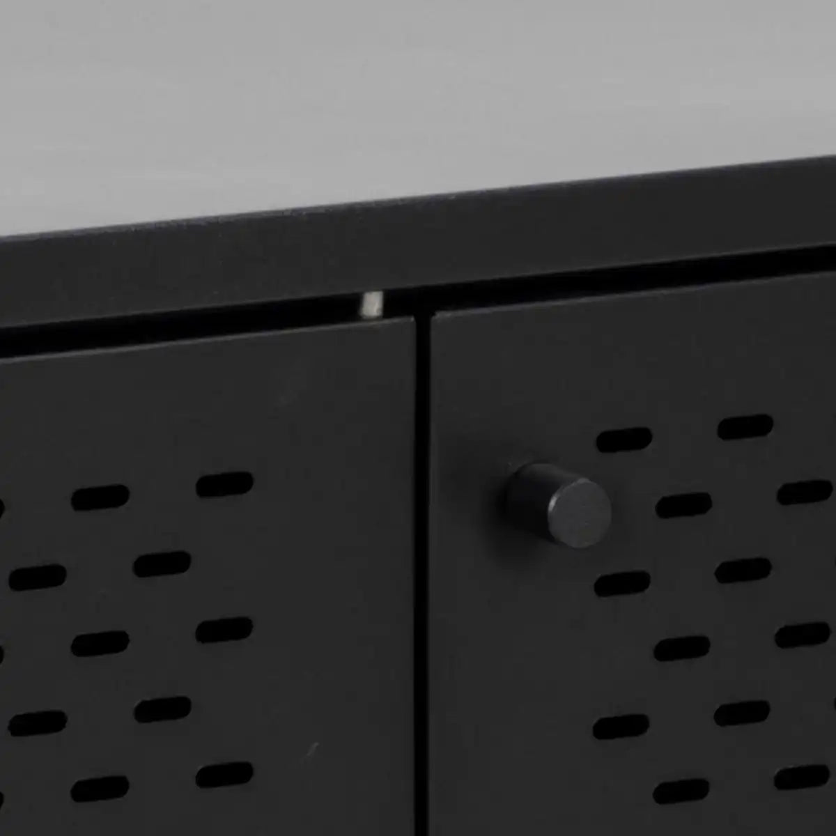 Newcastle 3 Door Sideboard In Matt Black In stock - Price Crash Furniture
