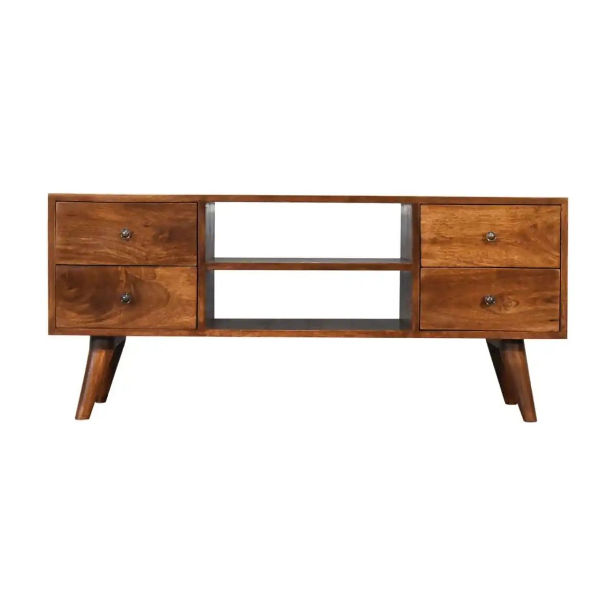 Nordic Chestnut Entertainment Unit TV Stand by Artisan Furniture - Price Crash Furniture