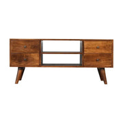 Nordic Chestnut Entertainment Unit TV Stand by Artisan Furniture - Price Crash Furniture