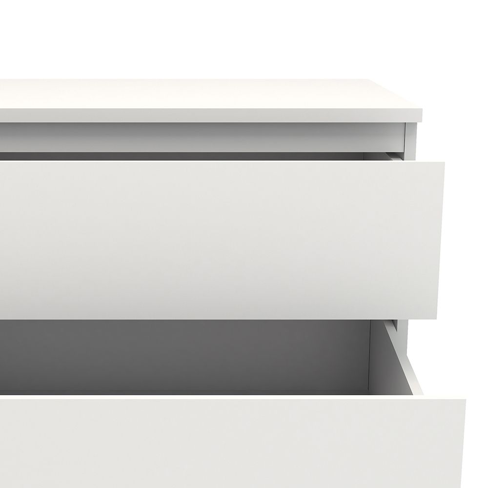 Nova Modern 3 Drawer Chest of Drawers In White - Price Crash Furniture