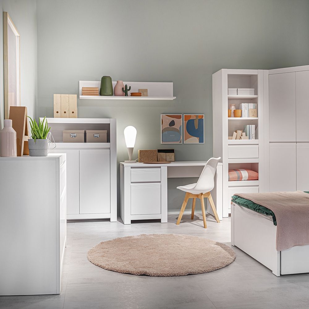 Novi Floating Wall Shelf In Alpine White - Price Crash Furniture