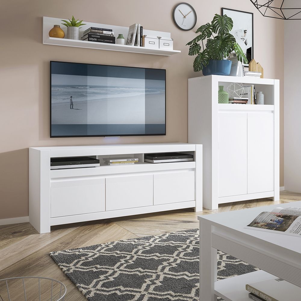 Novi Floating Wall Shelf In Alpine White - Price Crash Furniture