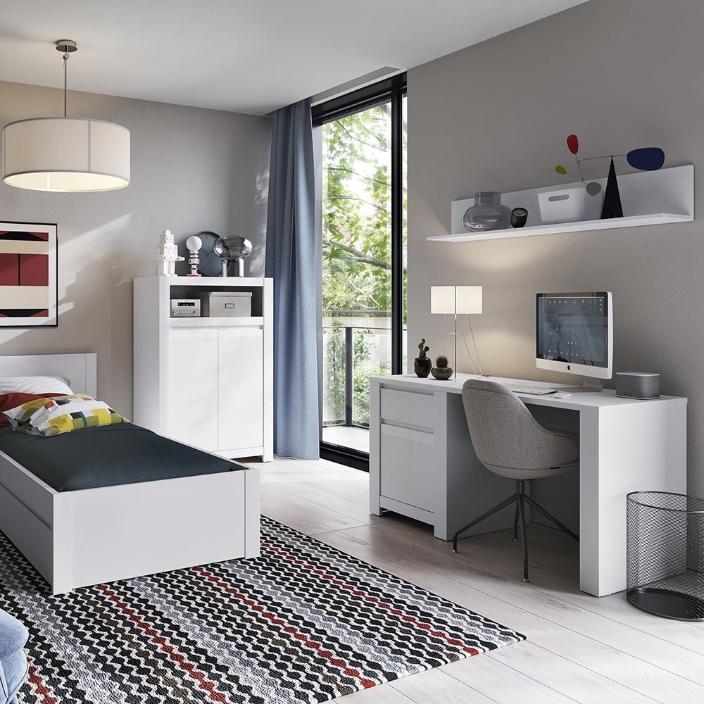 Novi Floating Wall Shelf In Alpine White - Price Crash Furniture