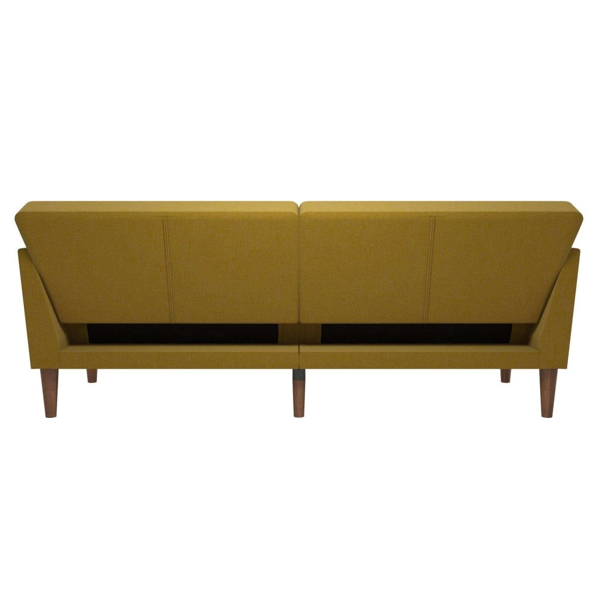 NOVOGRATZ Regal Futon Sofa Bed - Linen - Mustard - Price Crash Furniture