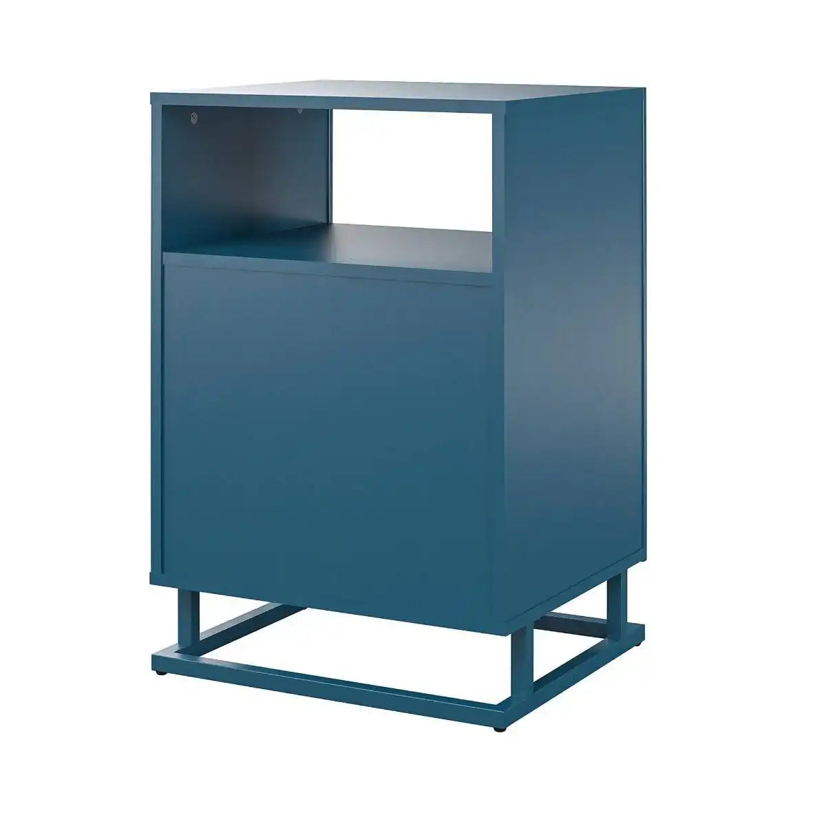 Novogratz Regal Turntable Stand in Bright Blue Finish - Price Crash Furniture
