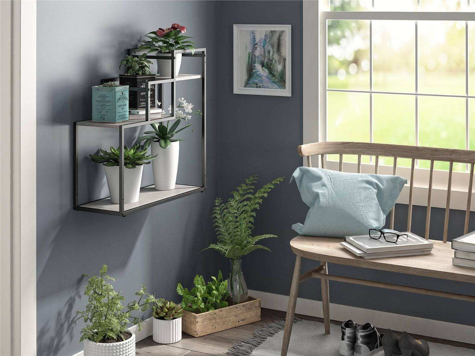 Novogratz Weston Plant Stand in Natural Finish - Price Crash Furniture