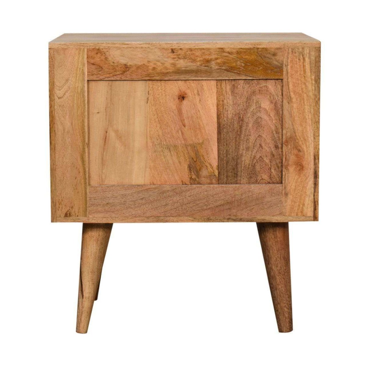Oak - ish Prism Bedside by Artisan Furniture - Price Crash Furniture