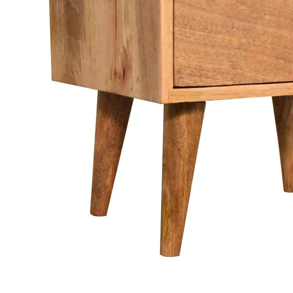 Oak - ish Prism Bedside by Artisan Furniture - Price Crash Furniture