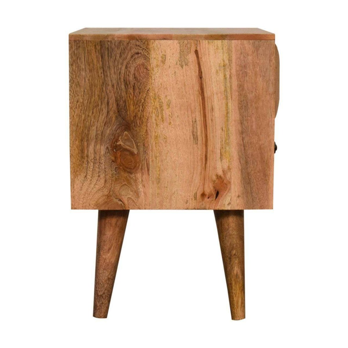 Oak - ish Prism Bedside by Artisan Furniture - Price Crash Furniture