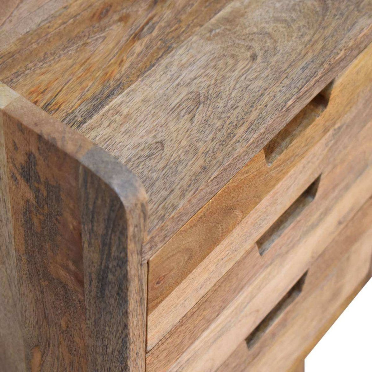 Oak - ish Small Gallery Back Bedside by Artisan Furniture - Price Crash Furniture