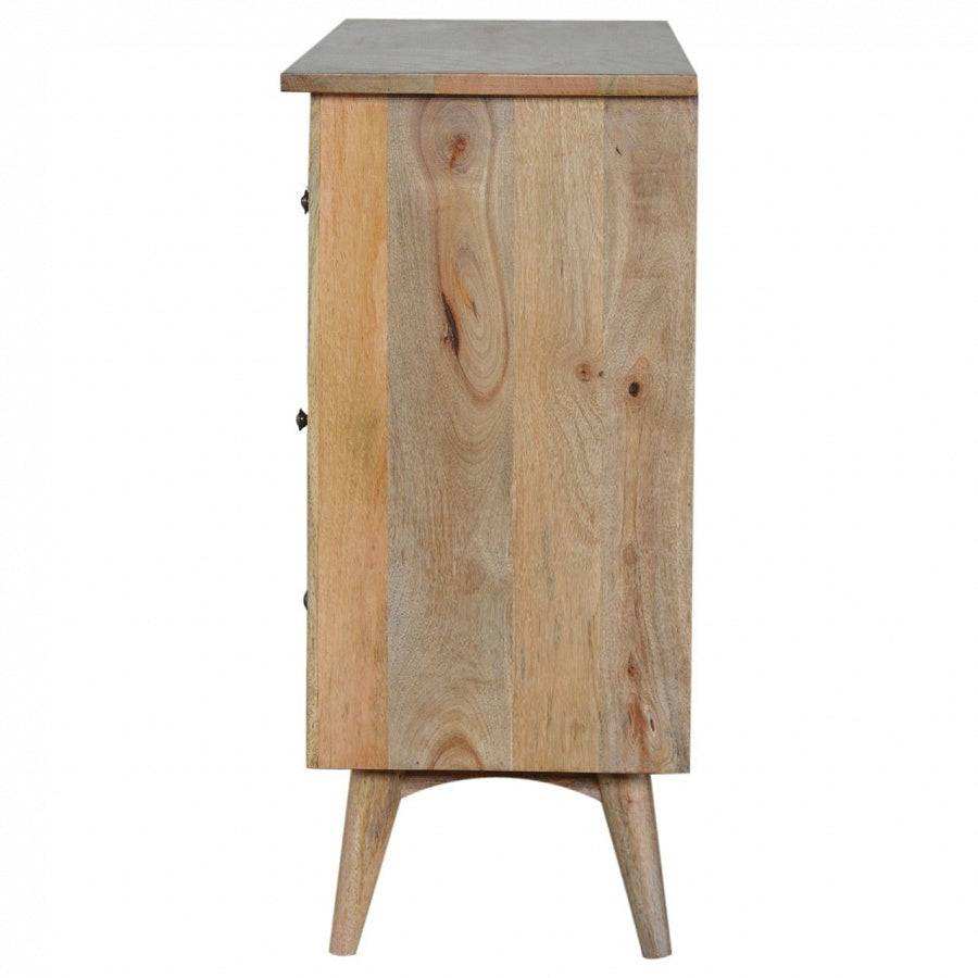 Oak - ish Solid Wood 8 Drawer Chest - Price Crash Furniture