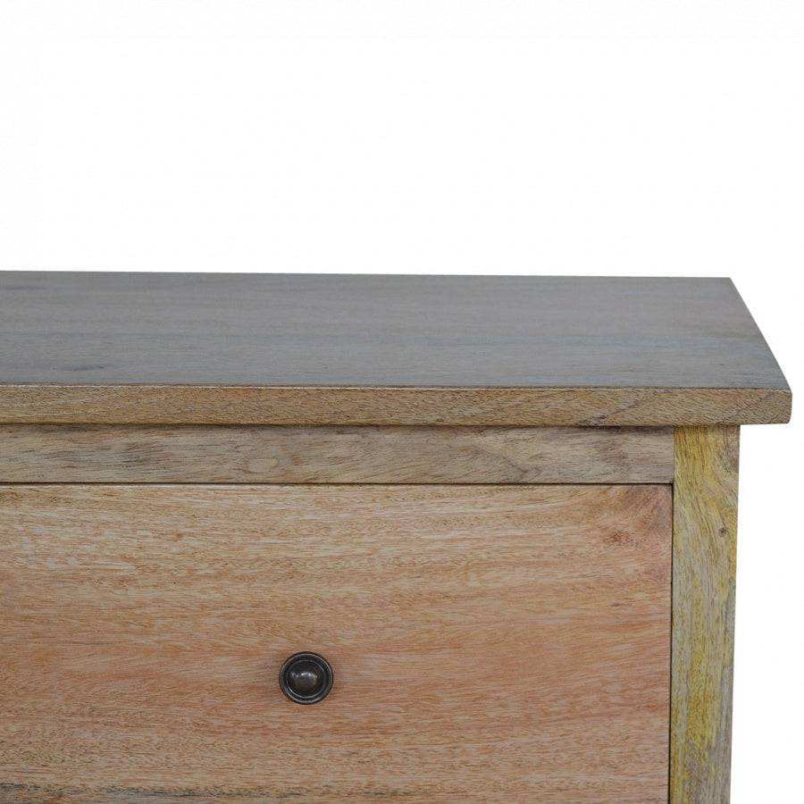 Oak - ish Solid Wood 8 Drawer Chest - Price Crash Furniture