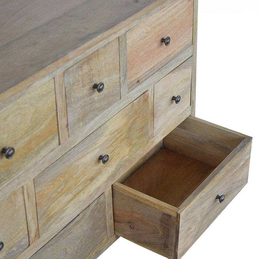 Oak - ish Solid Wood 8 Drawer Chest - Price Crash Furniture