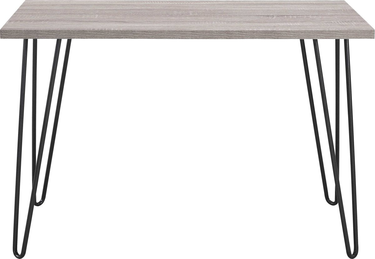 Owen Retro Desk in Distressed Gray Oak - Price Crash Furniture