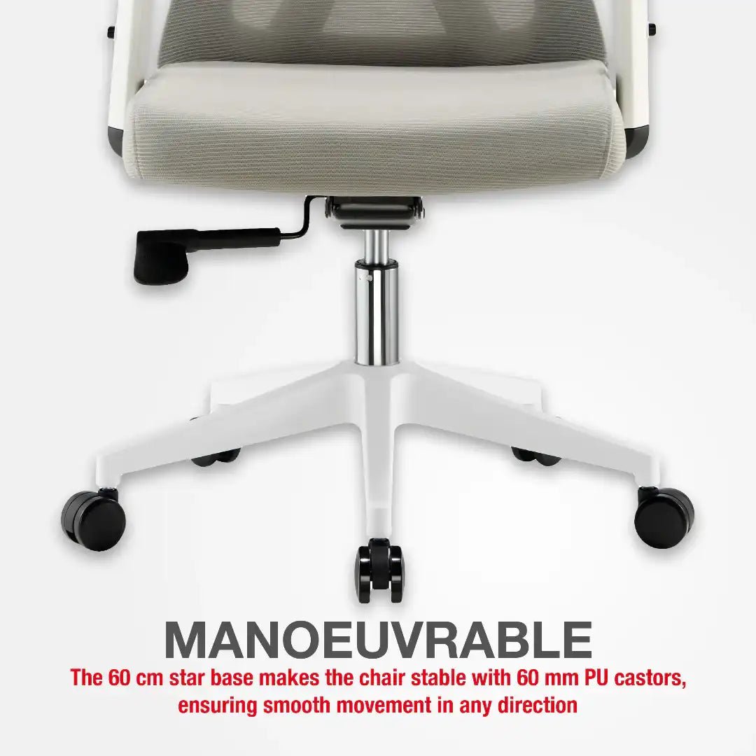 Oxford Office Chair - Grey - Price Crash Furniture