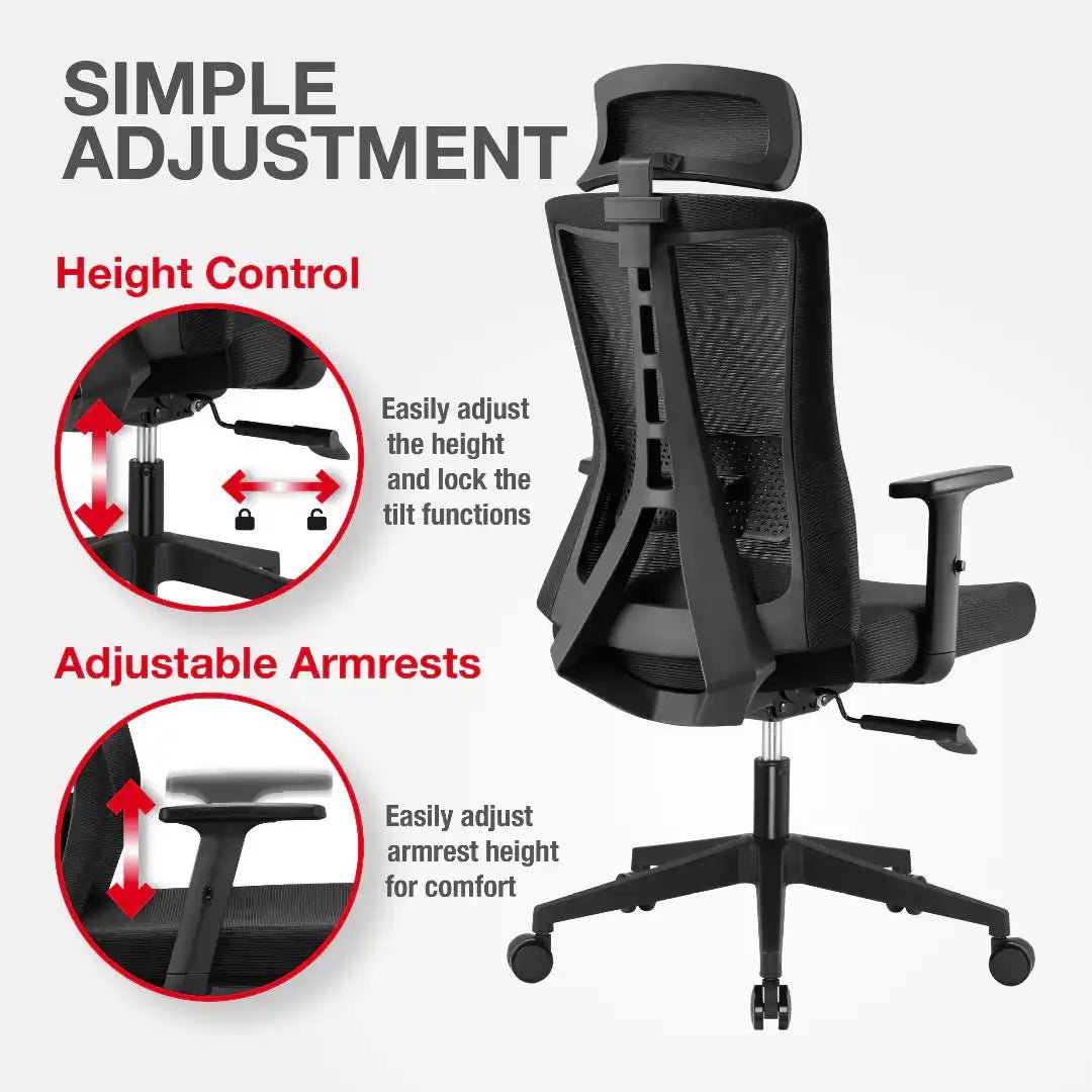 Oxford Plus Office Chair - Black - Price Crash Furniture