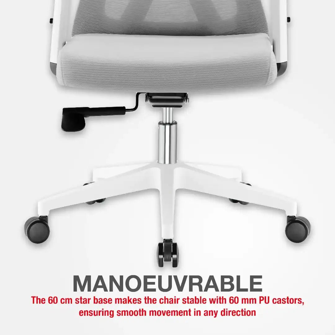 Oxford Plus Office Chair - Grey - Price Crash Furniture