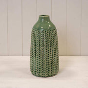 Green Ceramic Vase TD(ext)5/(int)3.5cm BD14 x H28.5cm