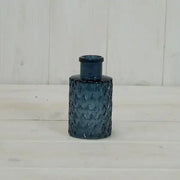 Blue Mini Geometric Glass Bottle (H9.2cm) TD5cm  Weight-103g