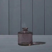 Amethyst Squat Glass Bottle D9 x H10.3cm  Weight-299g