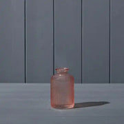 Rose Dimpled Glass Bottle D6.3 x H10cm