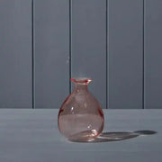 Rose Glass Bud Vase D9.2 x H12cm  Weight-242g