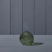 Vintage Green Globe Glass Vase D8.8 x H8cm  Weight-188g