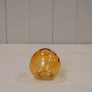Cognac Globe Glass Vase D8.8 x H8cm  Weight-189g