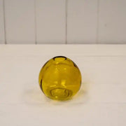 Yellow Globe Glass Vase D8.8 x H8cm