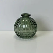 Vintage Green Round Bottle H8.4cm D8.3cm  Weight-197g