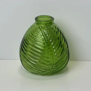Emerald Green Leaf  Bottle H13cm W12cm D11cm  Weight-329g