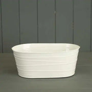 24.5 x 15.5cm White Oval Trough  Weight-198g