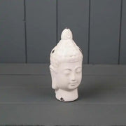 White Ceramic Buddha Head H13.5 W4.5  Weight-2600g