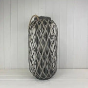 Grey Wicker Lantern 58 cm