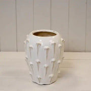 Small Cream Ceramic Bobble Vase
