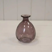 Amethyst Glass Bud Vase D9.2 x H12cm  Weight-242g