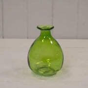 Emerald Green Glass Bud Vase D9.2 x H12cm  Weight-242g