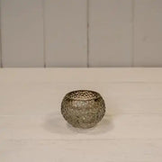 Smokey Brown Round Tealight Holder