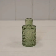Vintage Green Mini Geometric Glass Bottle (H9.2cm) TD5cm  Weight-103g
