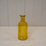 Yellow Glass Bottle H19cm TD4.5cm B7.5cm W 0.35kg
