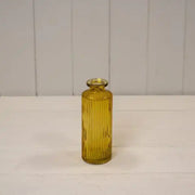 Yellow Glass Bottle D5.2 x H13.2cm  Weight-520g