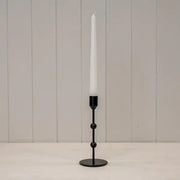 Medium Black Single Metal Candle Stick