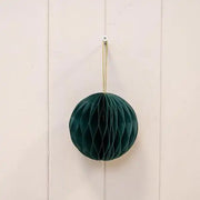 Set of 3 Dark Green Round Baubles