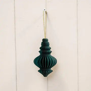 Set of 3 Dark Green Chandelier Baubles