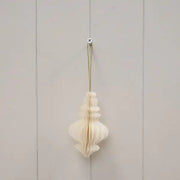 Set of 3 Off White Chandelier Baubles