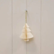 Set of 3 Off White Tree Baubles