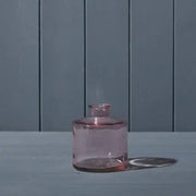 Lavender Squat Glass Bottle D9 x H10.3cm