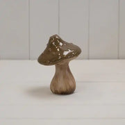 Brown Ceramic Mushroom L9.5xD9.5xH13.5cm