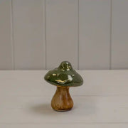 Dark Green Ceramic Mushroom Decoration L8xD7.5xH9.8cm